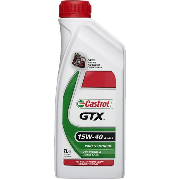Castrol GTX 15W40 Grade Engine & Gearbox Oil (1 Litre)