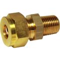 Wade Brass Compression Union (1/4" NPT Male to 3/8" Compression)