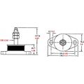 R&D Compression Flexible Engine Mount (100-180LBS / 5/8" Stud)