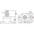 R&D Flexible Engine Mount (Shear Type / 500 - 1201LBS / 1" Stud)