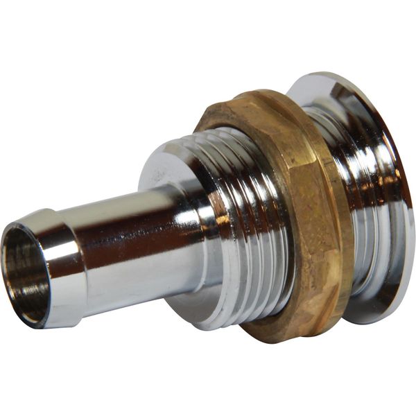 Maestrini Chromed Brass Flush Tank Vent (3/4" BSP to 16mm)