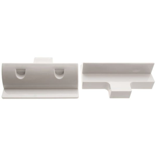 AG Pair of White ABS Side Solar Support Mounts