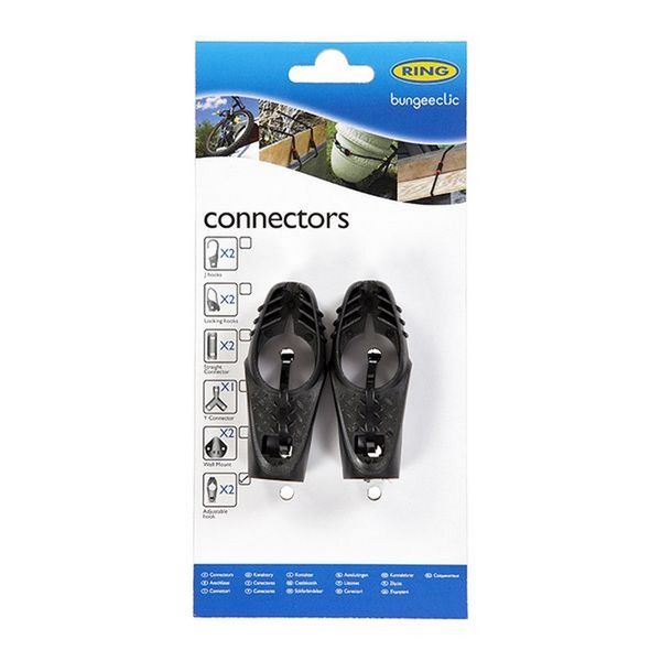 Ring Automotive Bungee Clic Adjustable Hooks (Pair)