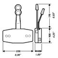 Ultraflex B49 Engine & Gear Change Controls (Side Mount / Dual Lever)