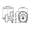 Ultraflex Marine Cable Steering Helm (Plastic / White Bezel)