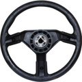 Ultraflex Black Plastic Sports Steering Wheel (Padded Rim / 350mm)