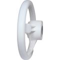 Ultraflex White Plastic Sports Steering Wheel With Padded Rim (280mm)