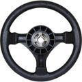 Ultraflex Black Plastic Sports Steering Wheel With Padded Rim (280mm)