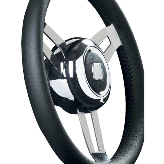 Ultraflex Morosini SS Steering Wheel (Black Leather / 350mm / Hub)