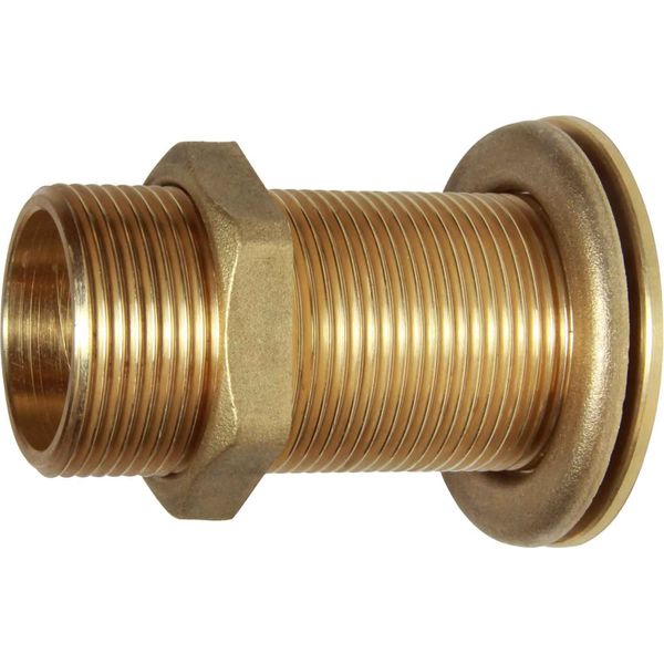 Maestrini Brass Skin Fitting (Flat, 1-1/4" BSP, 82mm Long)