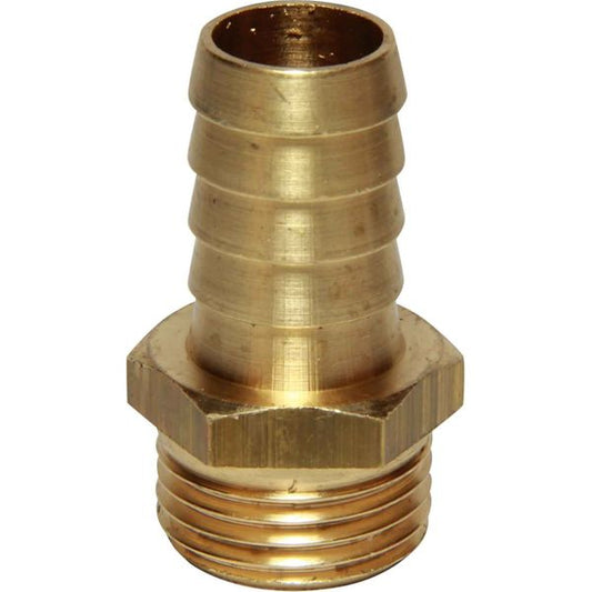 Maestrini Brass Straight Hose Tail (1/2" BSP Male to 16mm Hose)