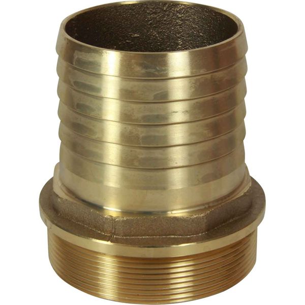 Maestrini Brass Straight Hose Tail (3" BSP Male to 80mm Hose)