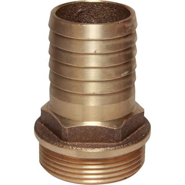 Maestrini Bronze Straight Hose Tail (1-1/2" BSP Male to 38mm Hose)