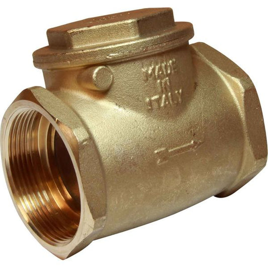 Maestrini Brass Inline Swing Check Valve (Female / 2" BSP)