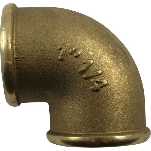 Maestrini Brass Compact 90 Degree Elbow (Female Ports / 1-1/4" BSP)