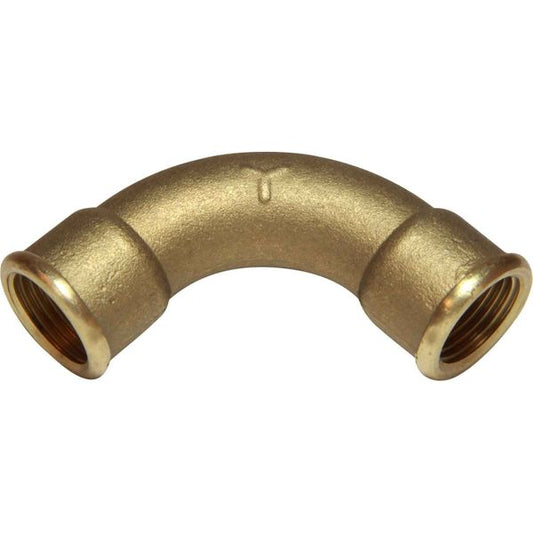 Maestrini Brass Swept 90 Degree Elbow (Female Ports / 1/2" BSP)