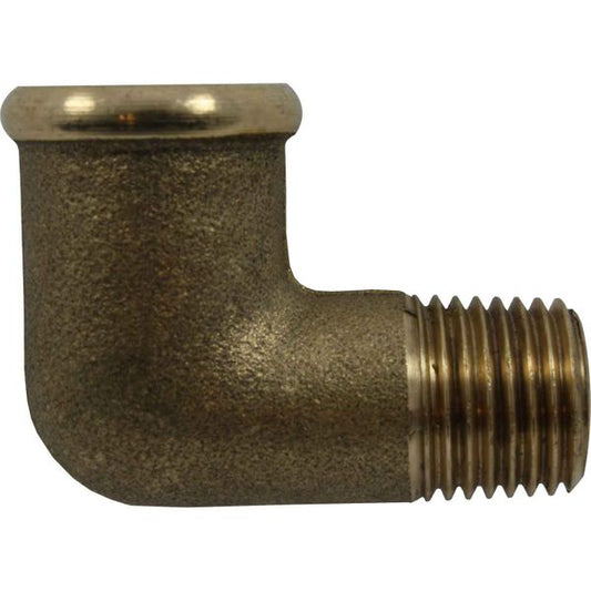 Maestrini Brass Compact 90 Degree Elbow (1/4" BSPT Male/BSP Female)