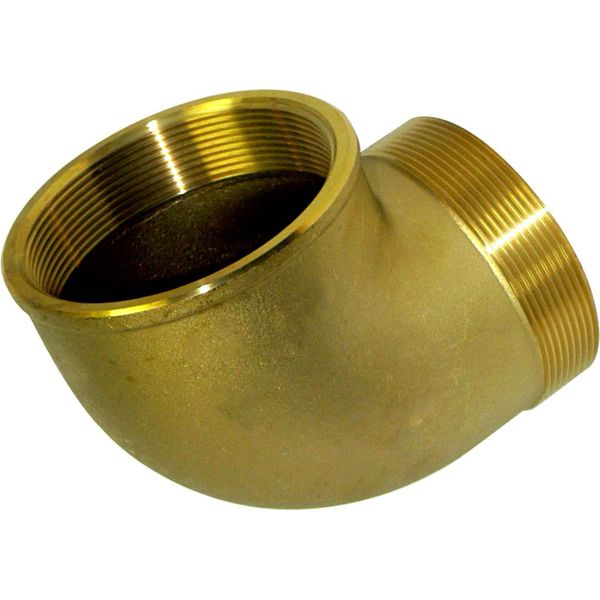 Maestrini Brass Compact 90 Degree Elbow (4" BSPT Male/BSP Female)