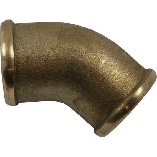 Maestrini Brass Compact 45 Degree Elbow (Female Ports / 3/8" BSP)