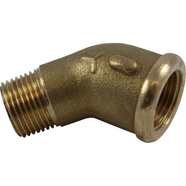 Maestrini Brass Compact 45 Degree Elbow (3/8" BSPT Male/BSP Female)