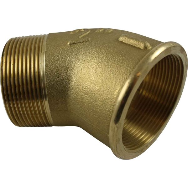 Maestrini Brass Compact 45 Degree Elbow (2" BSPT Male/BSP Female)
