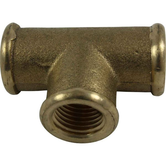 Maestrini Brass Equal Tee Fitting (Female Ports / 1/4" BSP)