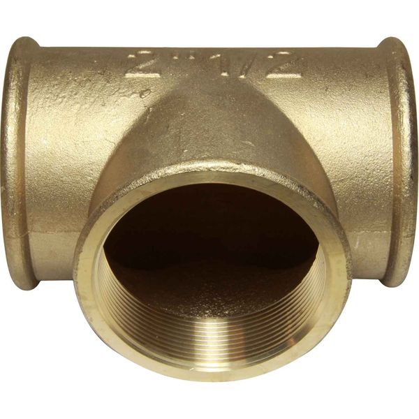 Maestrini Brass Equal Tee Fitting (Female Ports / 2-1/2" BSP)