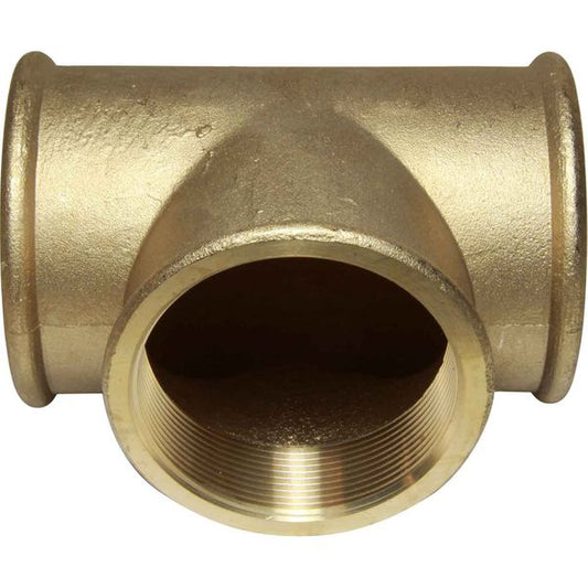 Maestrini Brass Equal Tee Fitting (Female Ports / 3" BSP)