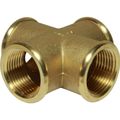 Maestrini Brass Equal Cross Fitting (Female Ports / 1" BSP)