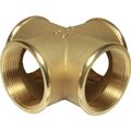 Maestrini Brass Equal Cross Fitting (Female Ports / 2" BSP)