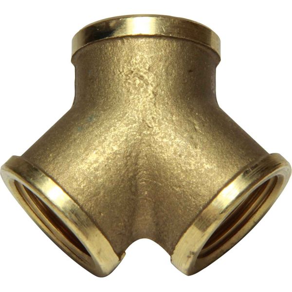 Maestrini Brass Equal Y Fitting (Female Ports / 1/2" BSP)