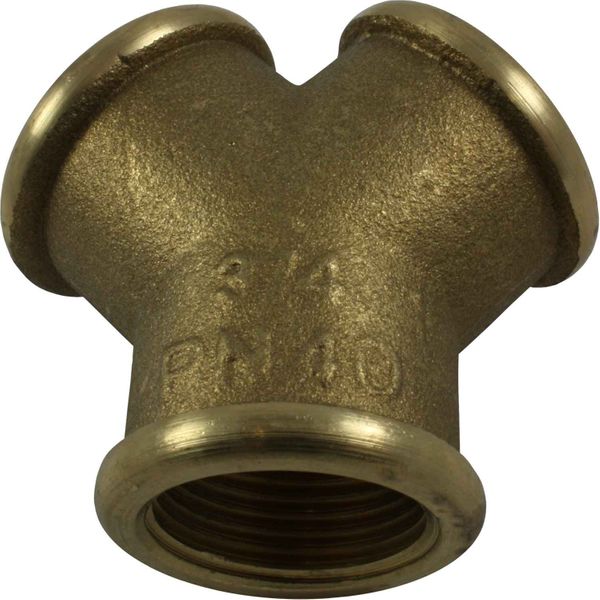 Maestrini Brass Equal Y Fitting (Female Ports / 3/4" BSP)