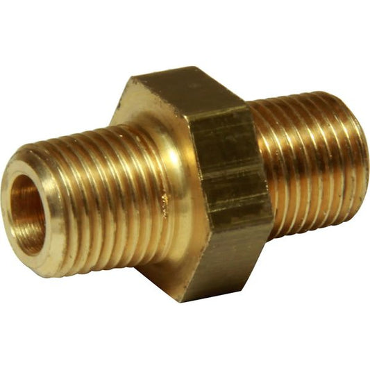 Maestrini Brass Equal Nipple (Male Thread / 1/8" BSPT)