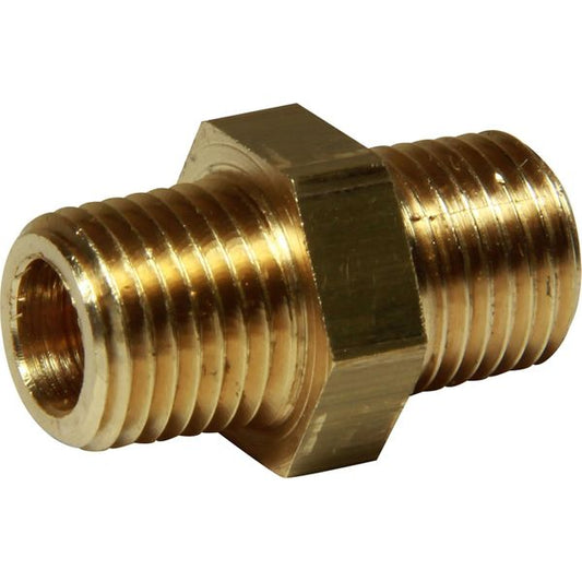 Maestrini Brass Equal Nipple (Male Thread / 1/4" BSPT)