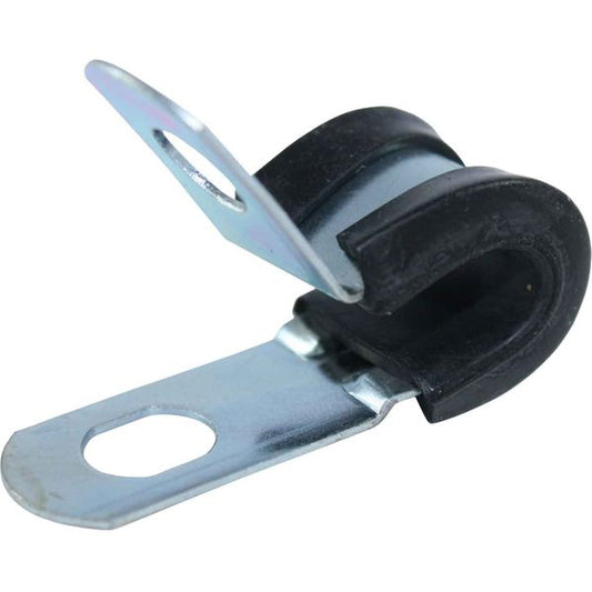 AG Zinc Rubber Lined P Clips (6mm / Pack of 10)