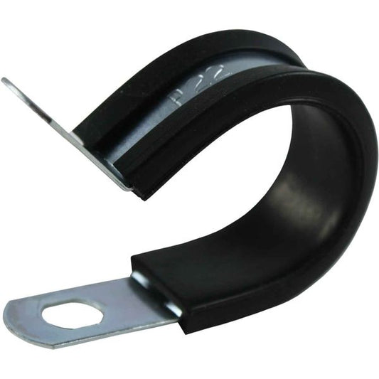 AG Zinc Rubber Lined P Clips (22mm / Pack of 5)