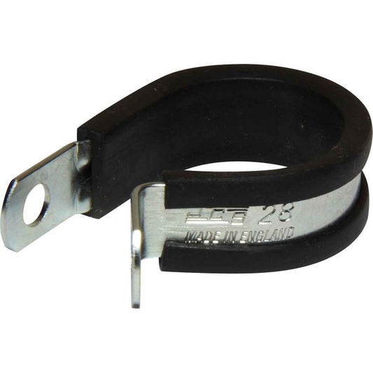 AG Zinc Rubber Lined P Clips (28mm / Pack of 5)