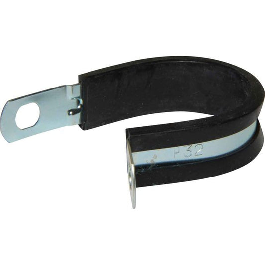 AG Zinc Rubber Lined P Clips (32mm / Sold Singularly)