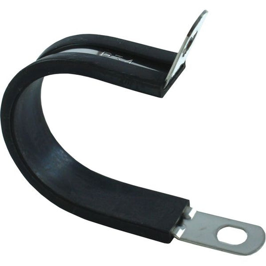 AG Stainless Steel Rubber Lined P Clip (34mm / Sold Singularly)