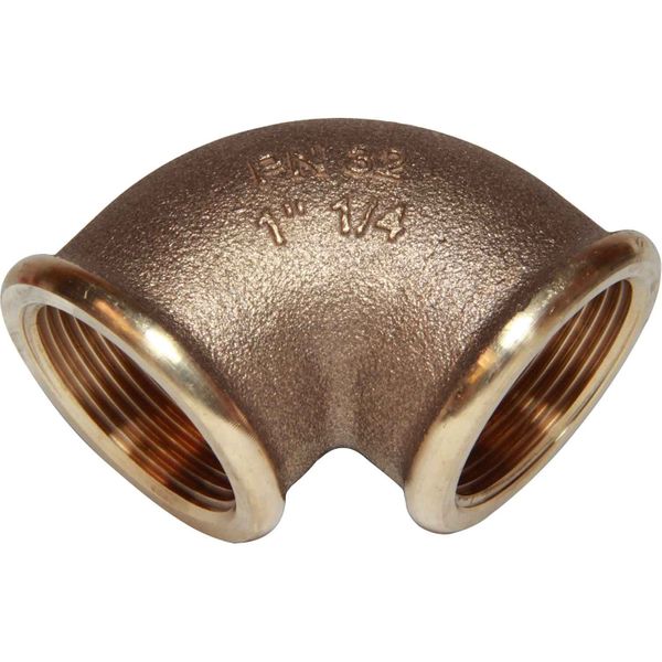 Maestrini Bronze Compact 90 Degree Elbow (Female Ports / 1-1/4" BSP)