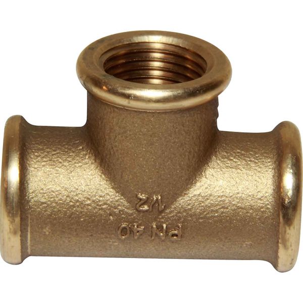 Maestrini Bronze Equal Tee Fitting (Female Ports / 1/2" BSP)