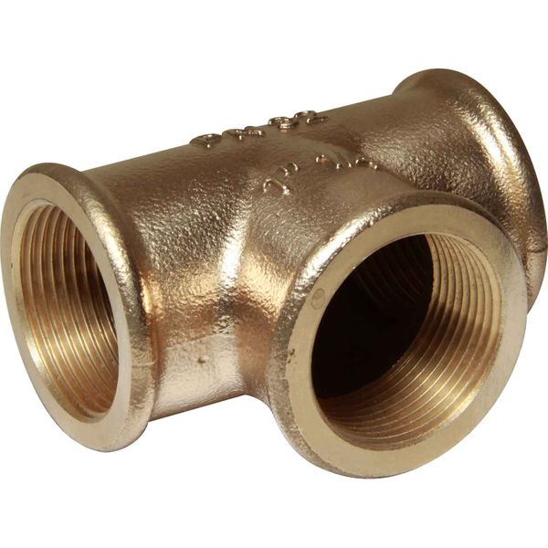 Maestrini Bronze Equal Tee Fitting (Female Ports / 1-1/4" BSP)