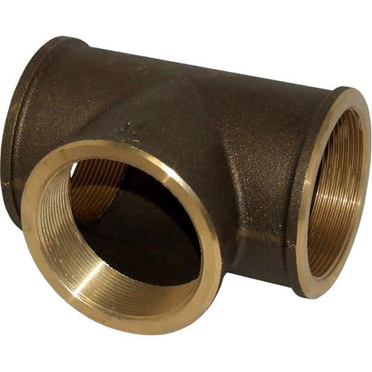 Maestrini Bronze Equal Tee Fitting (Female Ports / 2-1/2" BSP)