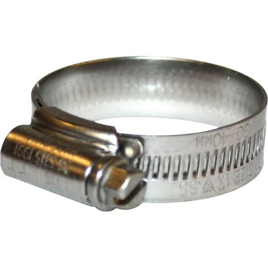 Jubilee Stainless Steel 316 Hose Clip (30mm - 40mm Hose Diameter)