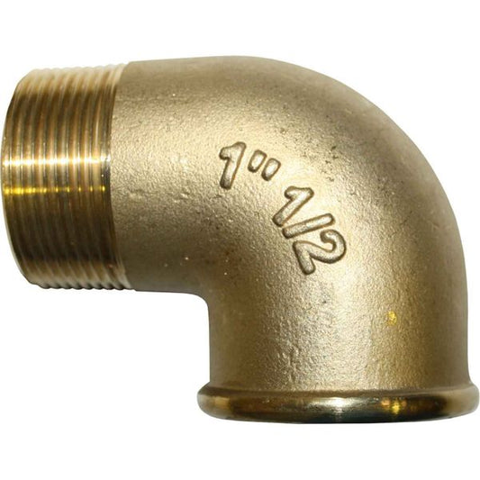 Maestrini DZR Compact 90 Degree Elbow (1-1/2" BSPT Male/BSPP Female)