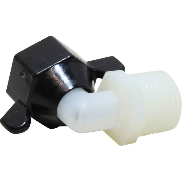 SHURflo 90 Degree Wing Nut Fitting 1/2" NPT Female to 1/2" NPT Male