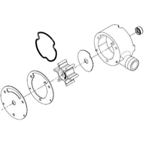 SHURflo Macerator 3200 Series Impeller Housing Kit