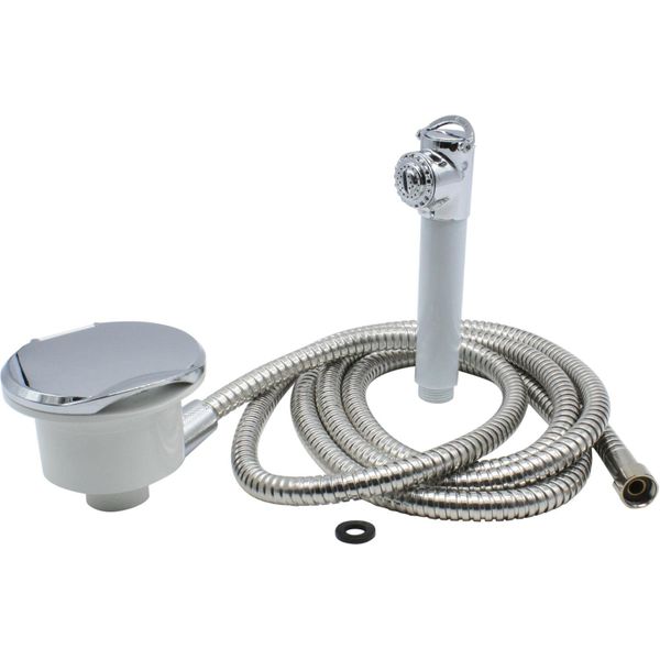 Osculati Chromed Shower Box with Mizar Push-Button Shower (2M Hose)