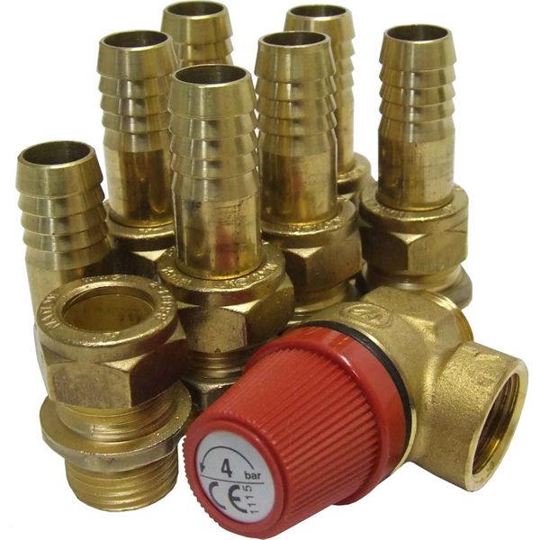Hotpot Calorifier Fitting Kit (16mm PRV & Coils / 16mm Water)