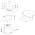 Scanstrut APT6003 Aluminium PowerTower Open Array Mount (150mm)